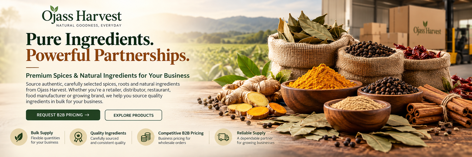 pure ingredients, powerful partnerships